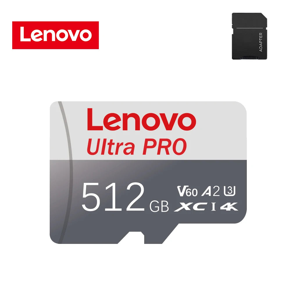 Lenovo Micro TF SD Card High Speed Transfer Ultra SD Memory Card U3 A2 TF Flash Cards for Phone Camera Table PC 2TB 1TB 128GB