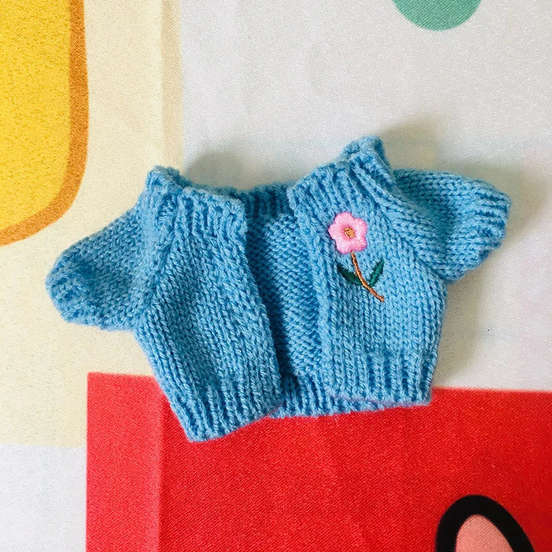 Doll Clothes for 20cm Idol Dolls Plush Star Doll's Clothing Sweater Stuffed Toy Outfit for Cotton Dolls Accessories DIY Gifts