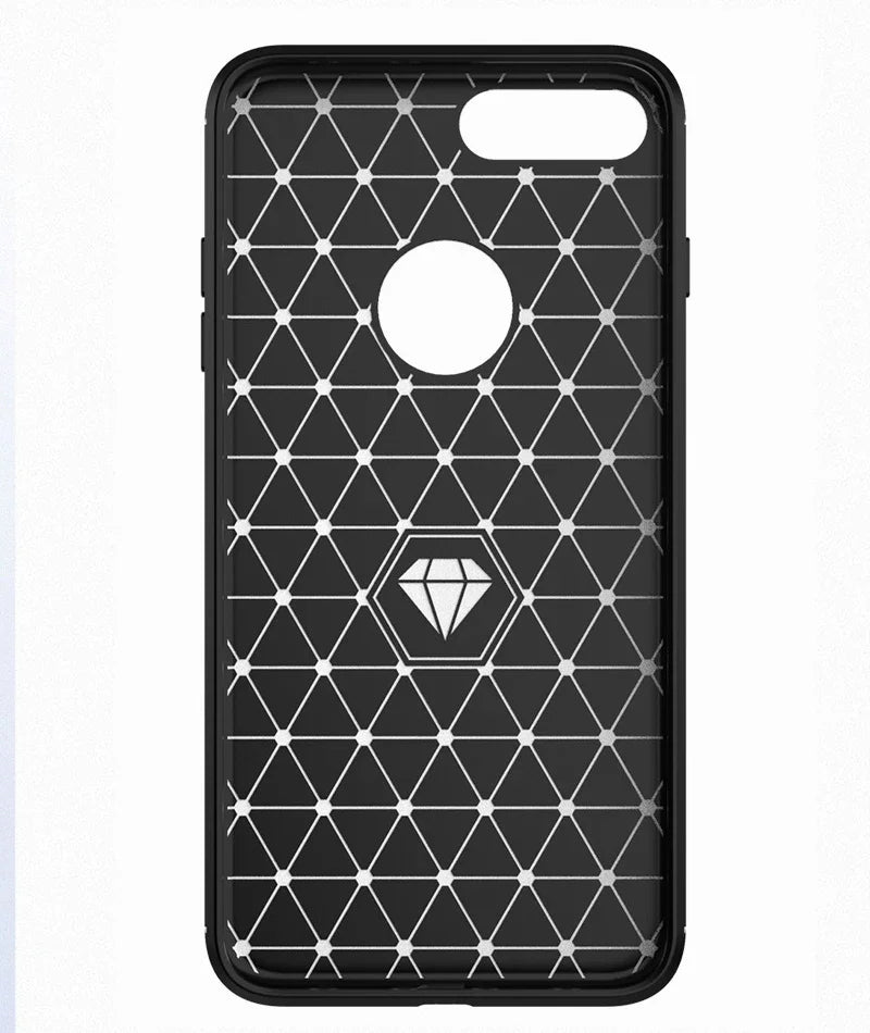 Soft Phone Case For iPhone XR XS Max X Carbon Fiber TPU ShockProof Back Cover for iphone 7 8 plus 6 6S SE2 SE3 Silicone Case