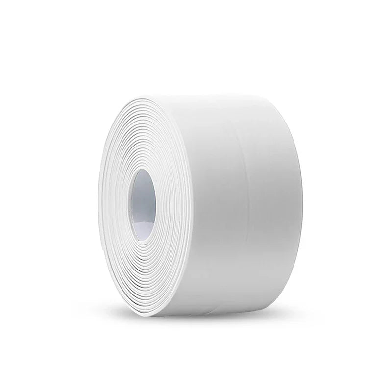 3.2M PVC Caulk Tape Self Adhesive Oil-Proof Kitchen Sink Edge Corner Wall Sticker  Bath Waterproof Toilet Sealing Strip Tape