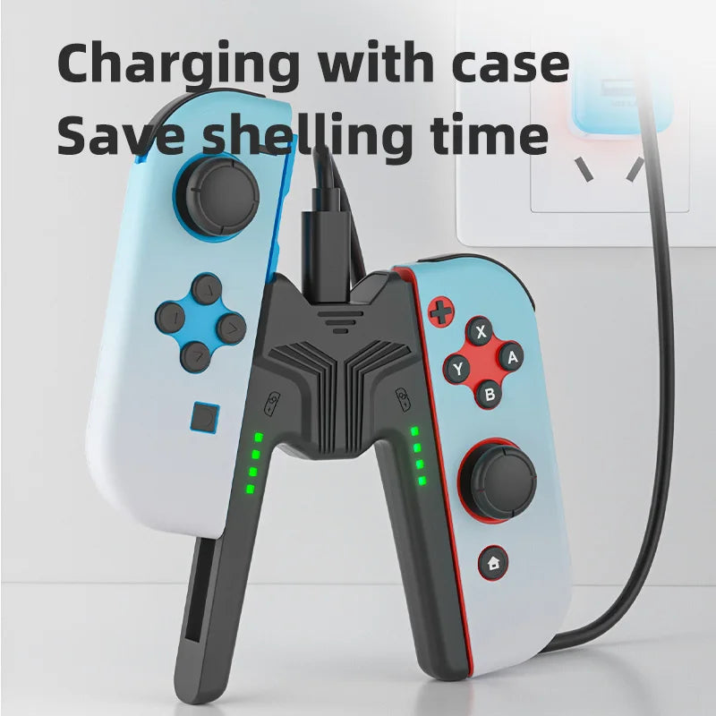 Aolion For NS2 Portable Charging Grip Bracket For Switch OLED For Joy-con Controller Charging Dock For Switch Game Accessories