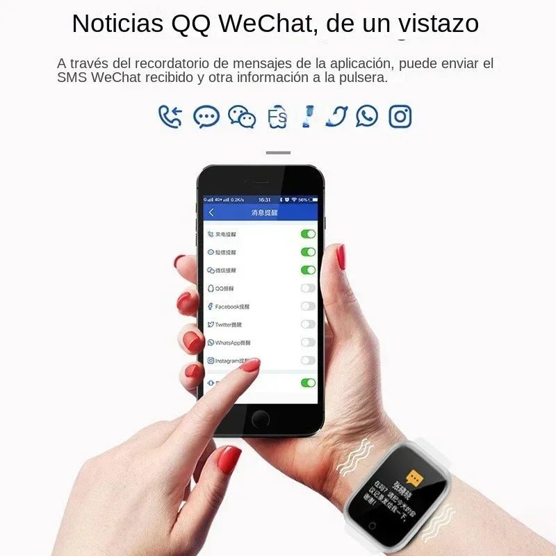 Smartwatch Y68 w/ Color Screen: Activity Tracker, Multi-Sport Mode, Step Counter, Notification Alert, Remote Music/Camera