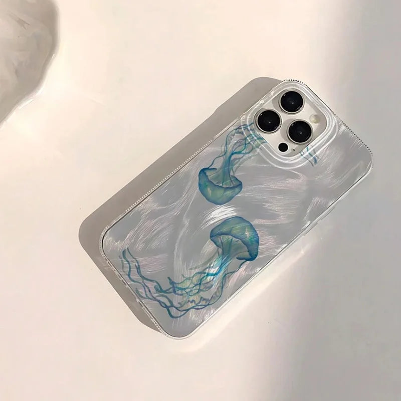 Phone Case For iPhone 16 15 14 13 12 11 Pro 16E 15Pro 16Pro Max X XS Max XR SE 2 7 8 Plus Cool Turtle Seaside Pattern IMD Cover