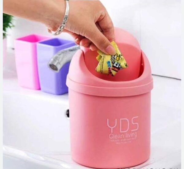 Mini Dustbin Desktop Table small bin Garbage Trash for Car Office Home Kitchen and Study Table