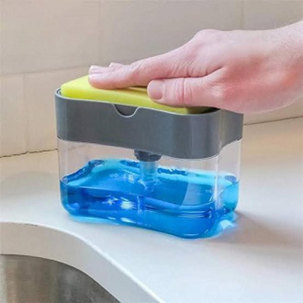 Soap Pump Dispenser and Sponge Holder for Kitchen Sink Dish Washing Soap dispenser With Box Soap Pump Dispenser and Sponge Holder for Kitchen Sink Dish Washing Soap dispenser With Box